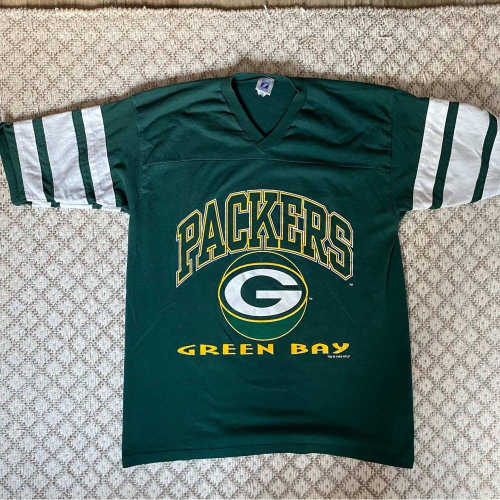 1996 nfl Green Bay packers vintage logo 7 shirt football size XL no flaws